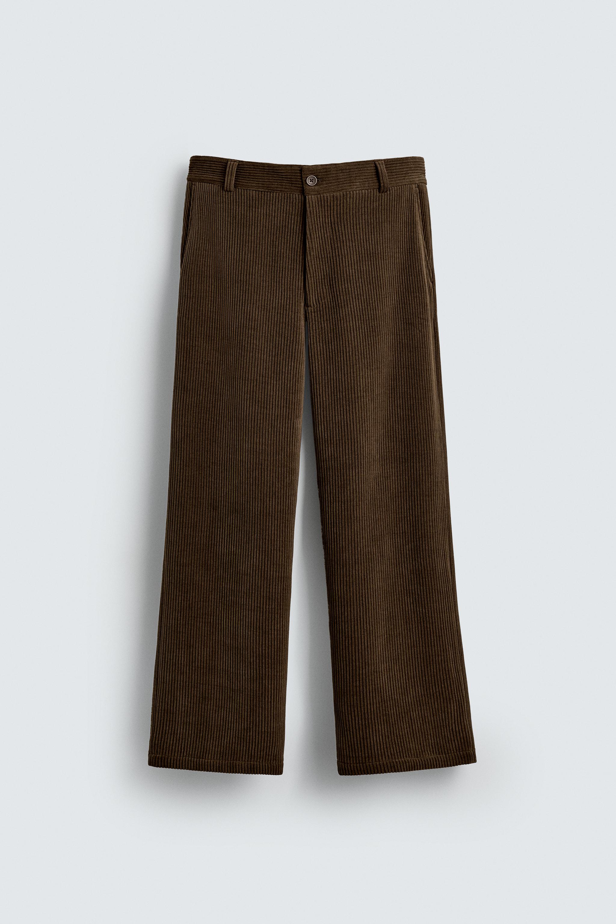 WIDE FIT CORDUROY PANTS